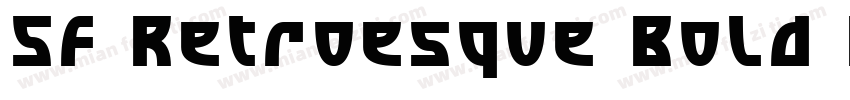SF Retroesque Bold Italic字体转换